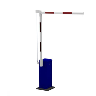 Render van slagboom met knikarm